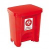 Caneca roja 30 litros de pedal, Rimax.