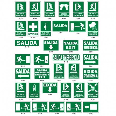 Señalizaciones en acrilico flexible, Producto nacional.