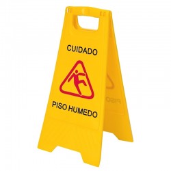 Señal de prevención piso mojado, Producto nacional.