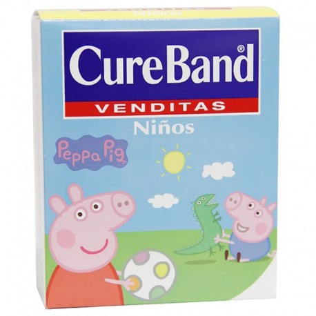 Curas o venditas adhesivas pediatricas. Caja por 100 unidades.