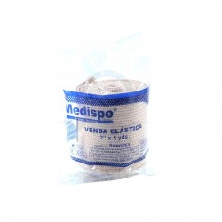 Venda elástica 2 pulgadas por 5 yardas.