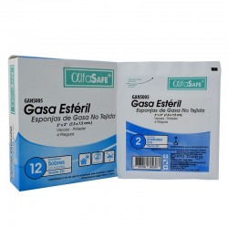 Gasa tejida esteril – presentación caja.
