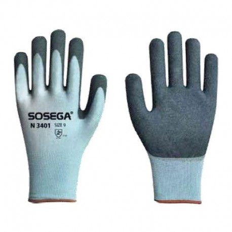 Guantes en algodón recubierto nitrilo Sandy N3401 Sosega.