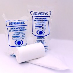Venda algodón laminado 3 x 5, paquete por 12 unidades. Registro Invima.