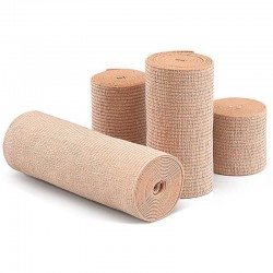 Venda elástica 4" x 5 yardas, paquete por 12 rollos.