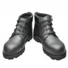 Bota en cuero dieléctrica, suela RH y con puntera liviana, producto nacional.