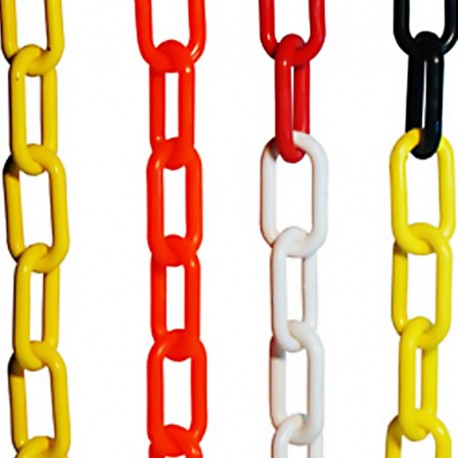 Cadena plástica por 6 metros. Producto importado.