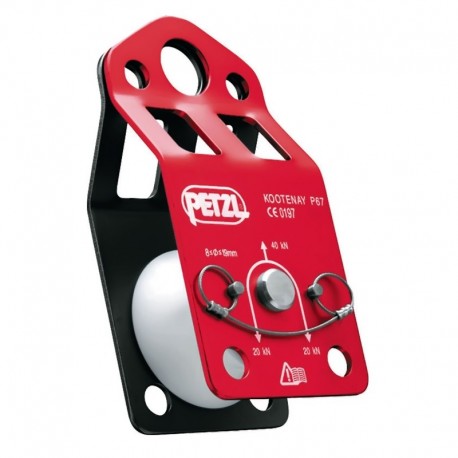 Polea pasanudos, roldana de gran diámetro, Petzl.