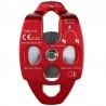 Polea doble de placas laterales móviles, cargas livianas o pesadas, cuerdas hasta 16 mm, Edelweiss.