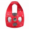 Polea sencilla de placas laterales móviles, cuerdas hasta 16 mm, Edelweis.