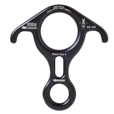 Descendedor tipo ocho en aluminio con orejas para cuerda de 9 - 12 mm. Courant.
