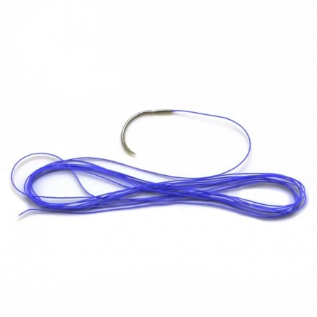 Aguja con hilo polyglycolid acid absorbible synthetic 37 mm, circle 2.