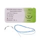 Aguja con hilo Catgut absorbible natural 38 mm, 1/2 circle 2, triangular.