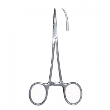 Pinzas mosquito curvas 12 cms.