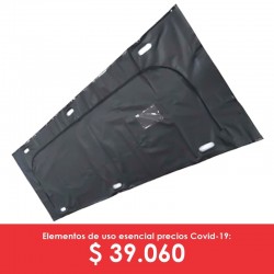 Bolsa embalaje cadáveres poliester negro o blanco calibre 8 cremallera en U normal, norma sanitaria.