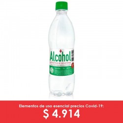 Alcohol por 400 ml en frasco plástico unidad, Invima.