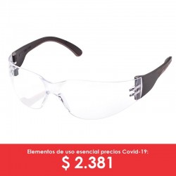 Gafa Master Radians sencilla, lente claro, ref. 070550. Producto importado.