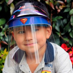 Careta protección facial niños y niñas, producto nacional.