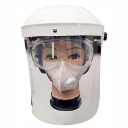 Careta tipo esmerilar para bioseguridad Health Solutions.