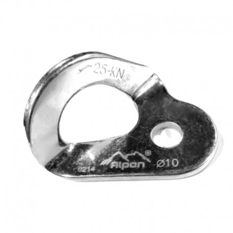 Chapa, anclaje fijo de acero con resistencia de 25 kn. Alpen.