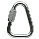 Maillon delta triangular en acero 8mm, 25 Kn, Petzl.