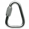 Maillon delta triangular en acero 10mm, 25 Kn, Petzl.