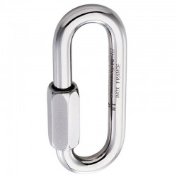 Maillon Go en acero forma ovalada, 25 Kn, Petzl.