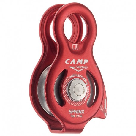 Polea simple con placas laterales fijas ultra compacta, Camp Safety.