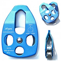 Polea con placas laterales móviles en aluminio, Alpen.