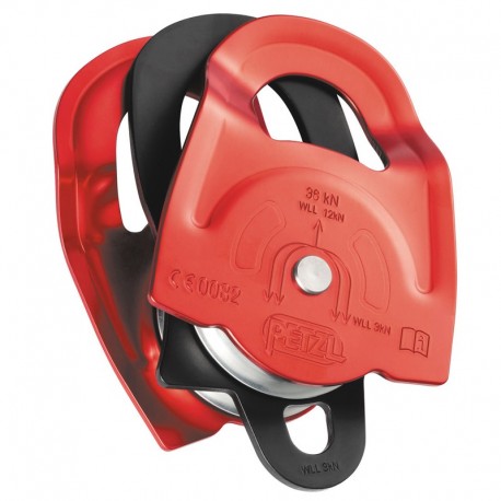 Polea prusik doble de alta resistencia y rendimiento Petzl.