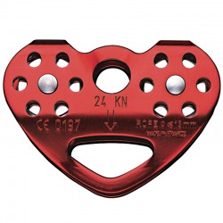 Polea doble para tirolinas de cuerda, Petzl.