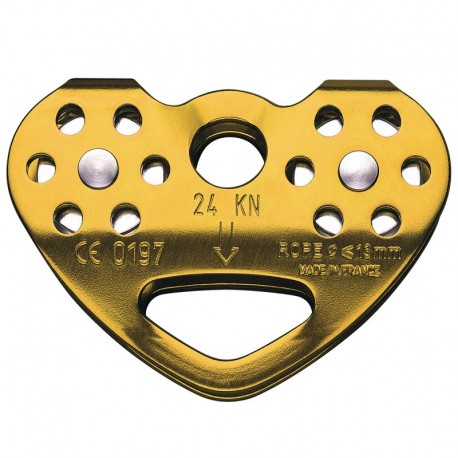 Polea doble para tirolinas de cable y cuerda, Petzl.