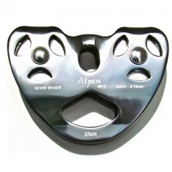 Polea doble para tirolinas de cable y cuerda, Alpen.
