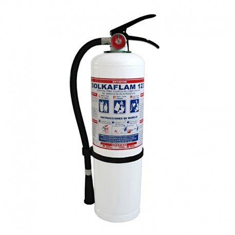 Extintor Solkaflam de 20 libras, producto nacional.