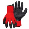 Guantes en algodón recubierto en látex corrugado, Producto importado.