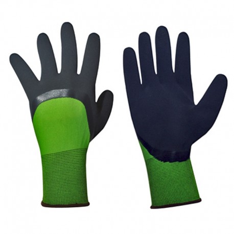 Guantes en nylon recubierto en látex foam, Producto importado.