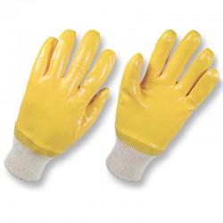 Guantes en algodón recubierto total en nitrilo, Producto importado.