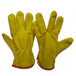 Guantes en vaqueta, tipo ingeniero sencillo, Producto nacional.