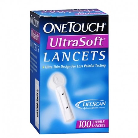 Lancetas, 100 unidades (glucómetro). Producto importado.